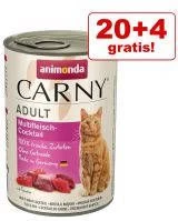 Animonda Carny 24 X 400 G Adult + 140 Ml Cat Drink Kip Gratis! Rund & Kabeljauw Met Wortelpeterselie - Afbeelding 11