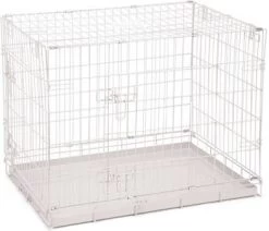 Beeztees Bench 2 Deurs Lichtgrijs Hondenbench 78X55X61 Cm