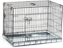 Beeztees Hondenbench 2 Deurs Inklapbaar Zwart 89 X 60 X 66 Cm