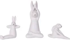 Beliani Brest Decofiguur Wit Keramiek