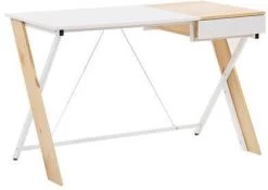 Beliani Hamden Bureau Lichte Houtkleur Spaanplaat