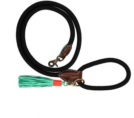 DWAM Looplijn Sand Touw Hondenriem 165x1 Cm Zwart Bruin