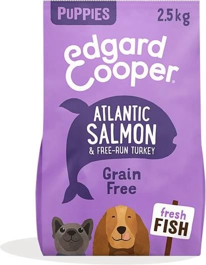 Edgard & Cooper 4x Edgard&, Cooper Hondenvoer Puppy Verse Zalm En Kalkoen 2, 5 Kg