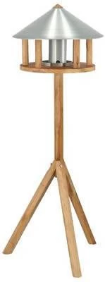 Esschert Design Vogelvoederhuisje Met Silo En Rond Dak Zink