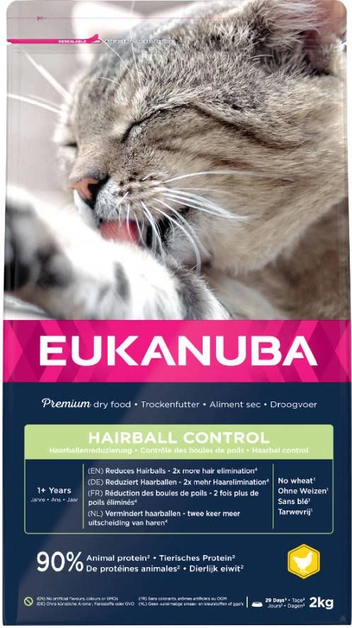 Eukanuba Hairball Control Adult Kattenvoer Voordeelpakket 3 X 2 Kg - Image 8
