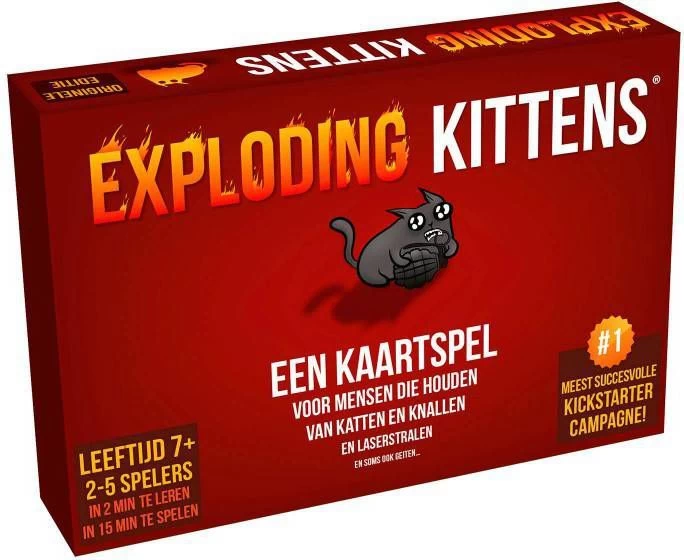 ASMODEE Exploding Kittens Exploding Kittens NL Kaartspel - Afbeelding 2