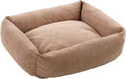 Flamingo Hondenmand Met Rits Colette Rechthoekig 50 Cm Taupe