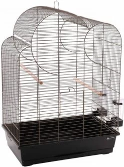 Flamingo Parkietenkooi Wammer 1 54x34x75 Cm Metallic Taupe