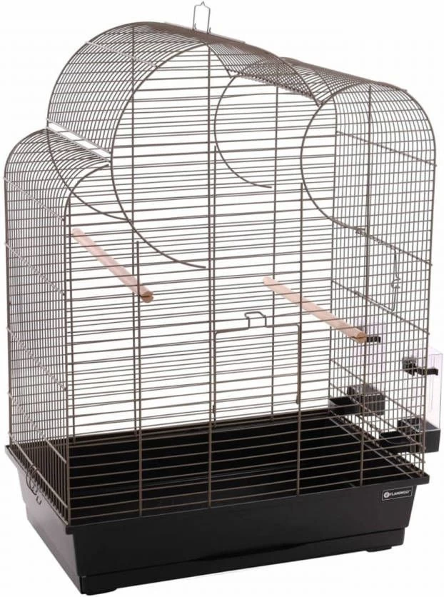 Flamingo Parkietenkooi Wammer 1 54x34x75 Cm Metallic Taupe