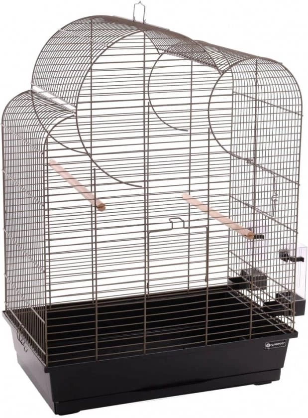 Flamingo Parkietenkooi Wammer 1 54x34x75 Cm Metallic Taupe - Image 2