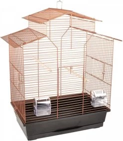 Flamingo Vogelkooi Numfor 1 51x30x60 Cm Koperkleurig