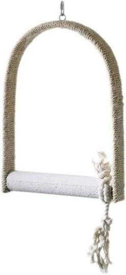 Flamingo Vogelspeelgoed Schommel 26x10x48 Cm Xl Sisal