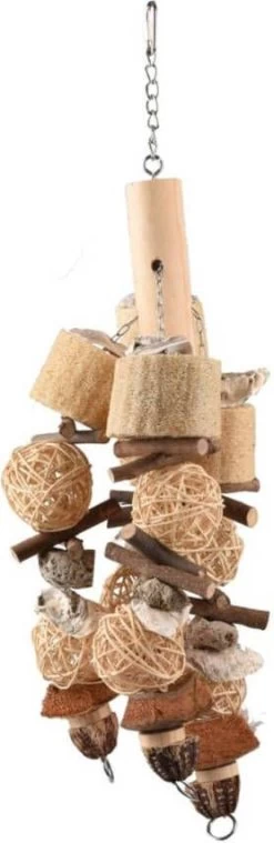 Flamingo Vogelspeelgoed Sully 65 Cm Rattan En Spons