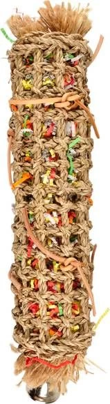 Flamingo Vogelspeelgoed Tube Papier Groot Vogelspeelgoed 11x9x45 Cm Multi Color