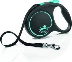 Flexi Black Design Tape L 5 M Hondenriem Blauw&Zwart