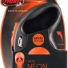 Flexi New Neon Special Edition 5m Hondenriem 5Zwart Oranje