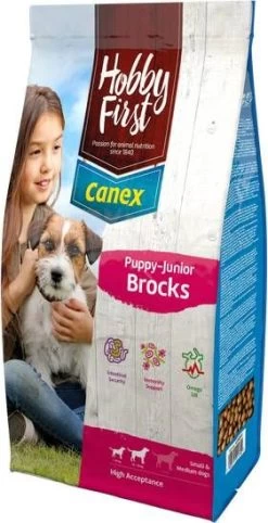 HobbyFirst Canex Puppy Junior Brocks Kip&Rijst Hondenvoer 12 Kg