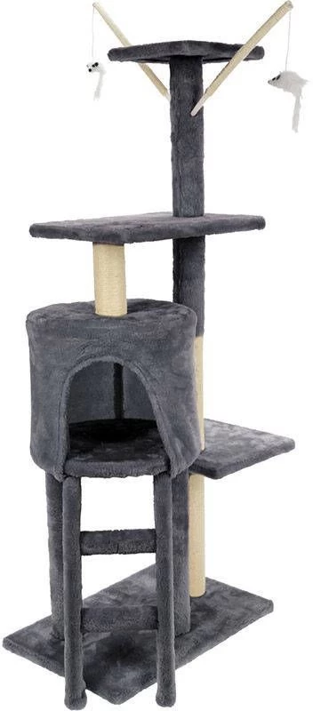 Huismerk Premium Katten Krab Toren Grijs 45 X 30 X 110 CM - Image 4