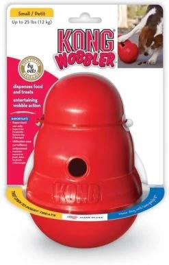 Kong Wobbler Snackball + DogMio Barkis In Combi Pakket! Wobbler Snackball + DogMio Barkis(500g )