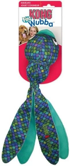 Kong Wubba Finz Blauw Hondenspeelgoed Extra Large