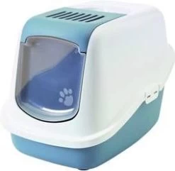 Savic Kattentoilet Nestor Earth 56 X 39 X 38.5 Cm Kattenbak Blauw&Wit