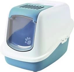 Savic Kattentoilet Nestor Earth 56 X 39 X 38.5 Cm Kattenbak Blauw&Wit