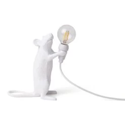 Seletti LED Decoratie Tafellamp Mouse Lamp USB Staand Wit