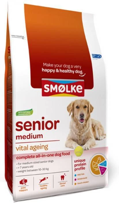 Smolke Senior Medium Kip&Lam&Vis Hondenvoer 3 Kg - Image 6