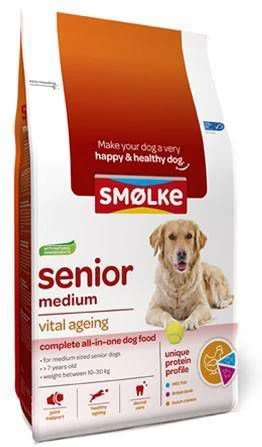 Smolke Senior Medium Kip&Lam&Vis Hondenvoer 3 Kg - Image 3