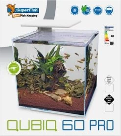 SuperFish Qubiq 60 Pro 40x40x50.8 Cm Aquaria Zwart