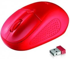 Trust Primo Wireless Mouse Red Muis Rood