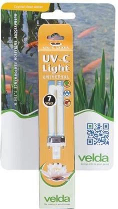 Velda Pl Lamp Uv C 7 Watt 13, 5 Cm Glas Zwart