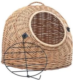 VidaXL Kattendrager 45x35x35 Cm Natuurlijk Wilgenhout