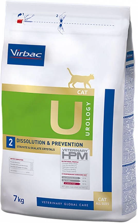 Virbac 2x7kg Veterinary HPM Cat Urology Dissolution & Prevention Kattenvoer - Image 2
