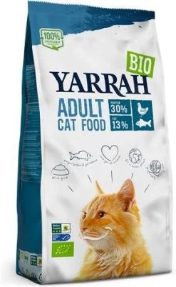 Yarrah 15% Korting! 2, 4 Kg Bio Kattenvoer Vis(10 Kg )