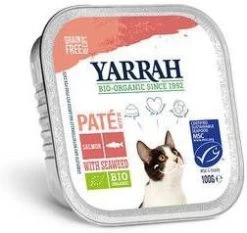 Yarrah Paté Kat Kuipje Met Zalm Bio 16 X 100 G