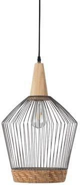 Zuiver Birdy Hanglamp Rattan/Ijzer 48 X 31 Cm